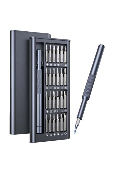 Generic 25-in-1 Precision Magnetic Screwdriver Set — Mini Repair Kit for Phone, Computer, Watch, Laptop