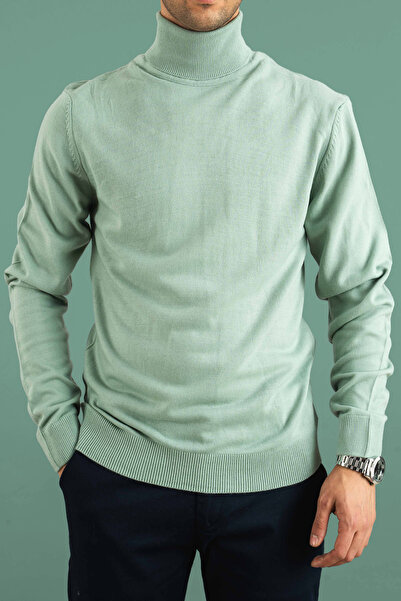 bombe Чоловічий светр з вузьким кроєм і коміром-стійкою