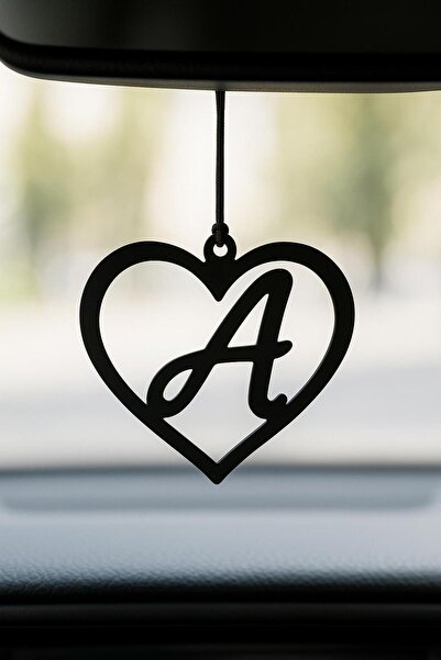 VENON زخرفة مرآة الرؤية الخلفية المعدنية على شكل حرف A مع حامل سيارة معدني وت...