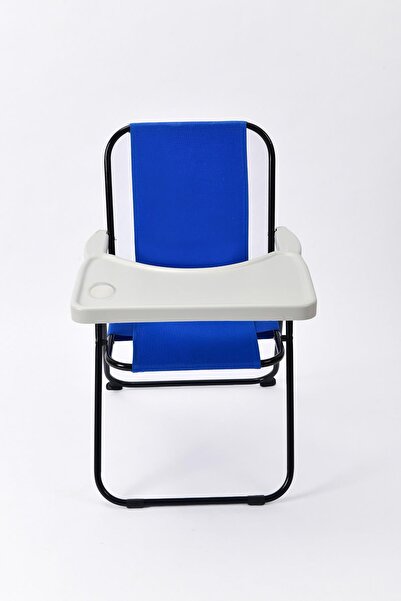 Exent 2–6 Yaş, Katlanabilir Çocuk Sandalyesi ve Masası Tak-Çıkar Masa-MAVİ