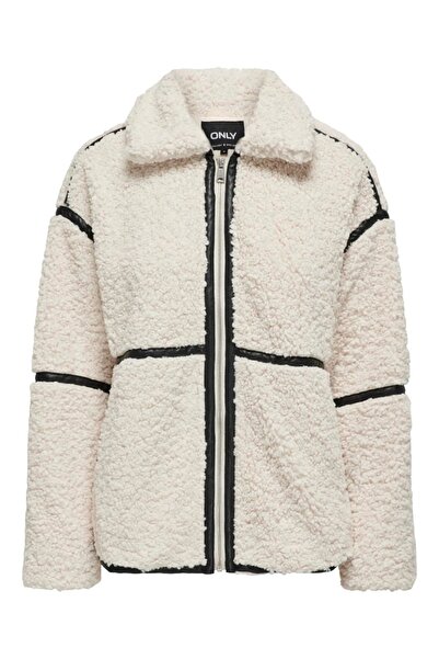 ONLY ONLPARIS TEDDY JACKET LIFE OTW CC Geacă albă pentru femei - 15322440