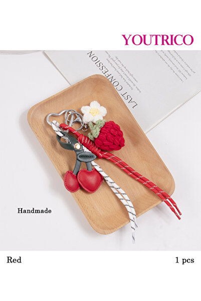 Youtrico Premium Braided Keychain - Vintage Handmade Bag Charm with Rope(1pcs)