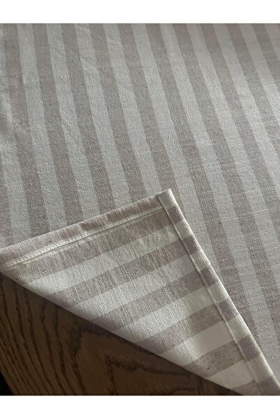 Markaev Stripe 100% Cotton Beige Cream Luxe Runner 50X150