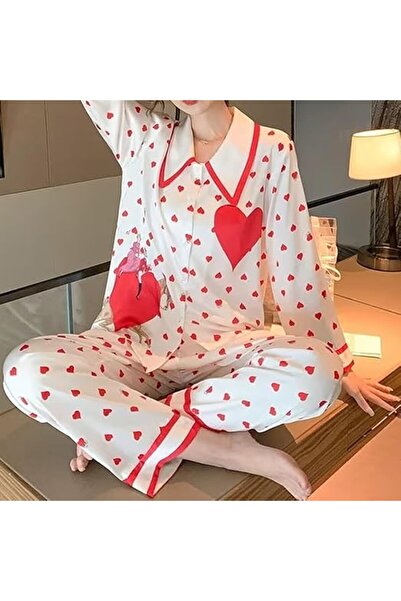 Margoun Printing Pajamas Sets Sleepwear Home Clothes 2Pcs MG12