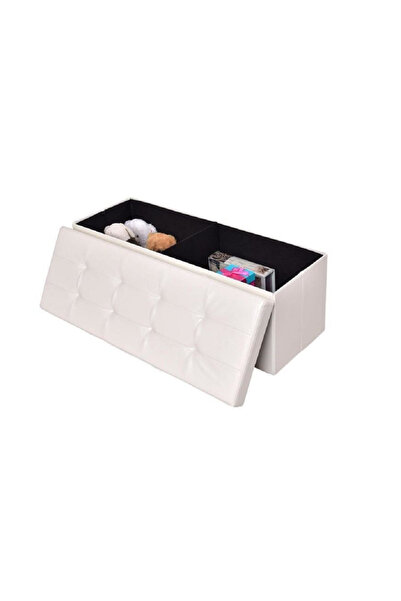 Sultan Folding stool with storage space, weight capacity 150 kg, 76x38x38cm, Beige