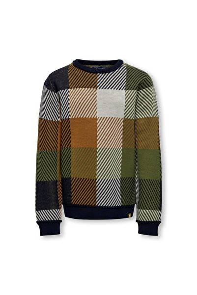 ONLY Κορίτσι KOBSAGE L/S CHECK CREW NECK KNT O15299062-4267532