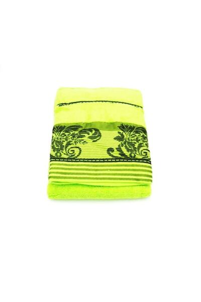 ABS Moscow Towel 100% Cotton, 70x140 cm, Vernil with dark green printed pattern, Egypt