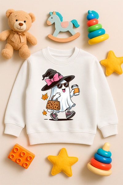 SVART WEAR Παιδικό φούτερ για ενήλικες με θέμα το Halloween με λαιμόκοψη 100% βαμβάκι