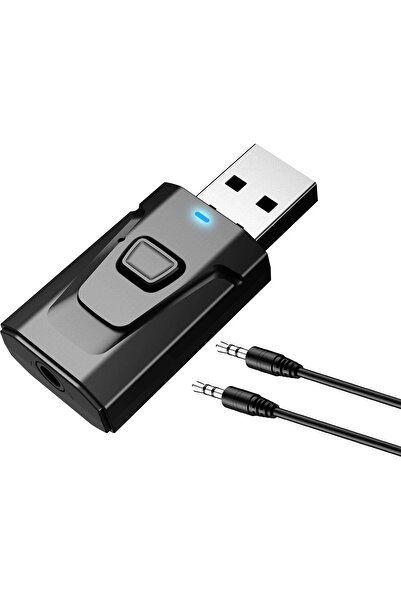 007 محول صوت لاسلكي خزنة بلوتوث 5.0 USB 4 في 1 (3.5 مم)