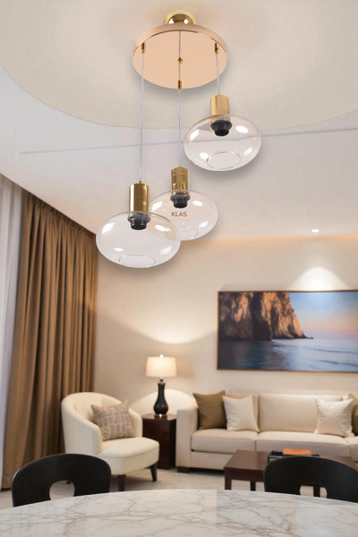 KLAS CAM UFO SARKİT CAMLI AVİZE