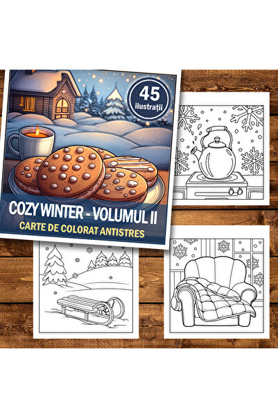 Legendary Gifts Carte de pictura, 45 de ilustratii Cozy Winter - Volumul II