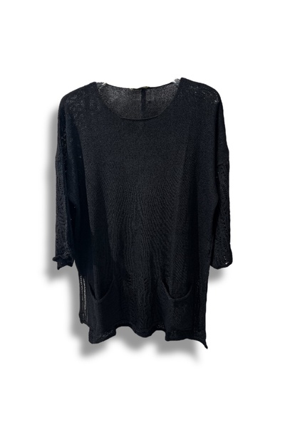 SUMEF Bluză Mercerized supradimensionat Knitwear – Mărime standard (compatibi...