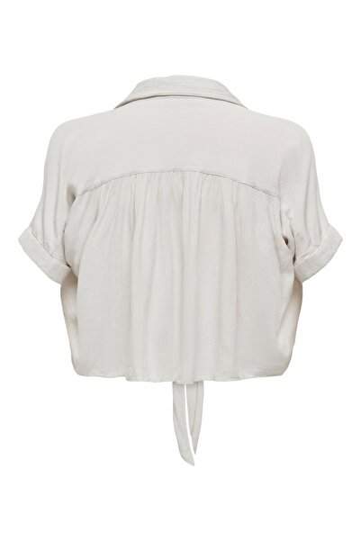 ONLY Women's Onlpaula Life S/S Tie Shirt Wvn Noos O15281497-4465632