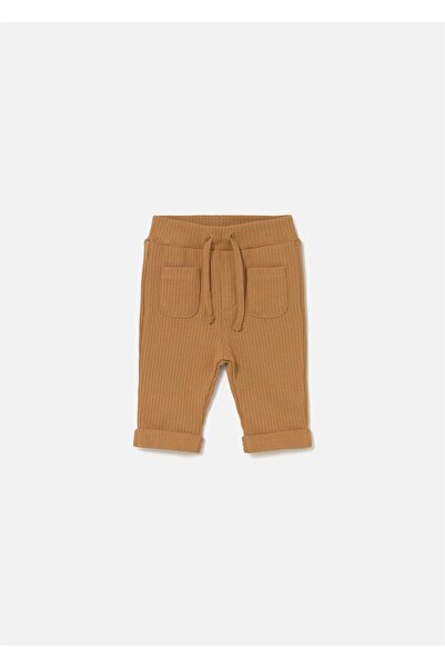 MAYORAL Baby Girl Ribbed Pants Mustard 2578