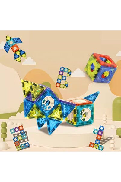 REZZOSS Magnetic Tiles 71Pcs - Educational Toy for Kids | Building Blocks, Magnetic Toys for 3+