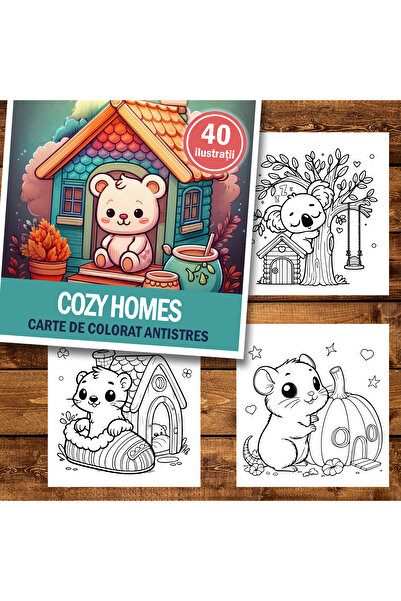Legendary Gifts Painting book, 40 illustrations Cozy Homes
