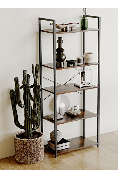 VariFurnx 5 Tier Bookshelf Storage Shelves Standing Shelving Kitchen Bakers Rack Open Display Rack Bookcase