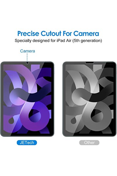 JETech Tempered Glass Screen Protector for iPad Air 5 (10.9", 2022) - 2-Pack, Clear