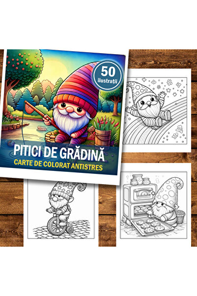 Legendary Gifts Carte de pictură, 50 de ilustrații Pitici de grădină