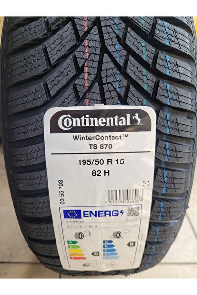 Continental 195/50R15 Winter Contact TS870P 82H Set Olarak (4 ADET) 2025 Üretim*