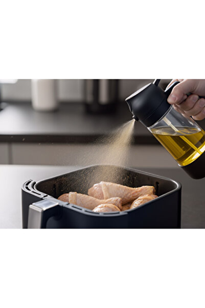 OEM 2 in 1 Oil Sprayer Olive Oil Dispenser for Cooking, 470 ml Bottle, Green