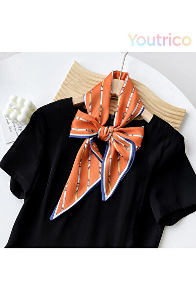 Youtrico وشاح وربطة عنق طويل للنساء، إكسسوار عصري، 145 سم، شريط مضفر، حزام