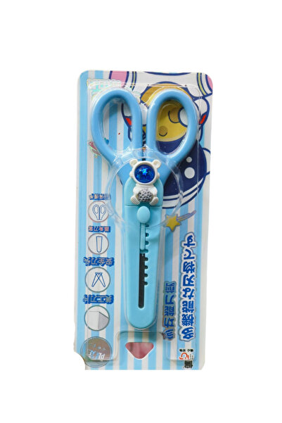 Dörtel Tedarik Φοιτητικό ψαλίδι Bear Astronaut + Μίνι μαχαίρι εργαλείων