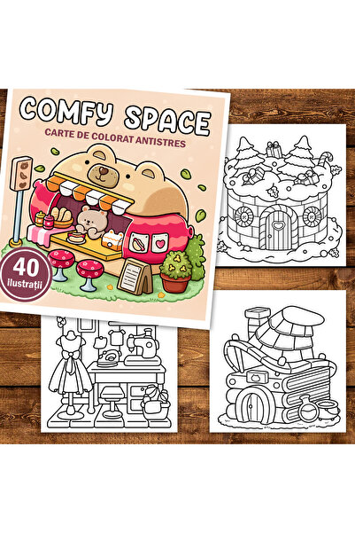 Legendary Gifts Книга за рисуване, 40 илюстрации, Удобно пространство