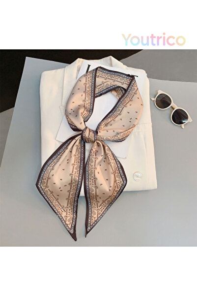 Youtrico وشاح وربطة عنق طويل للنساء، إكسسوار عصري، 145 سم، شريط مضفر، حزام