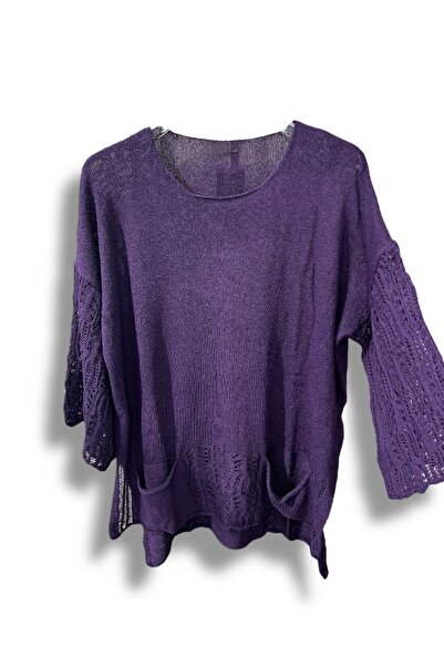 SUMEF Μπλούζα Mercerized oversized Knitwear – Τυπικό μέγεθος (Συμβατό με 38-48) – Κομψό και άνετο σχέδιο