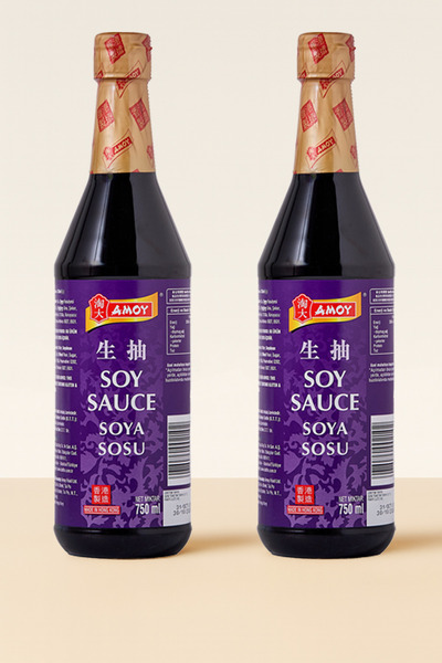 Amoy Soya Sosu 750 ml 2 Adet – Asya Mutfak Sosu | Noodle, Tavuk, Sebze Yemekleri
