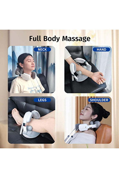 Generic Portable Electric Kneading Neck Massager - Cordless Neck Massager with Heat