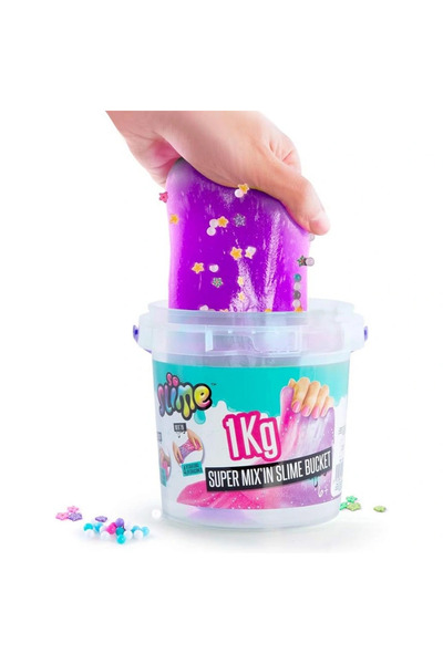 TOYFEST Super Slime Bucket - 4 Colors of 250 Grams Each in a 1-Kilogram Bucket