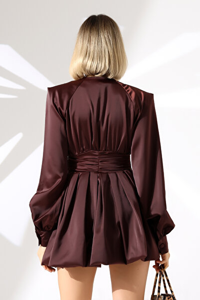 stcococix since 1990 Kadın CELESTİA ELBİSE Önden Düğmeli Sade Zarif Elbise Yeni Sezon