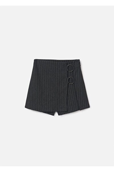MAYORAL Girl's Striped Shorts Skirt Smoked 7907