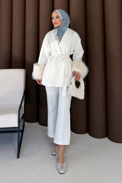 Melike Tatar Στολή κατάδυσης με γούνινο μανίκι 32-3725