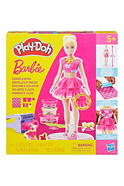 TOYFEST Play-Doh Model Dolls Ruffles and Bows Set