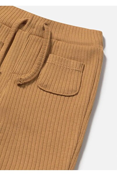 MAYORAL Baby Girl Ribbed Pants Mustard 2578