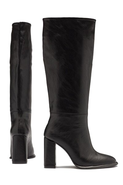 Dedos Γυναικείες μπότες γκολφ με χοντρό τακούνι κάτω από το γόνατο, αντιολισθητική σόλα, καθημερινές μπότες γκολφ 1500