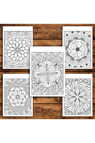 Legendary Gifts Painting book, 50 illustrations Mandalas with Flowers - Volume I