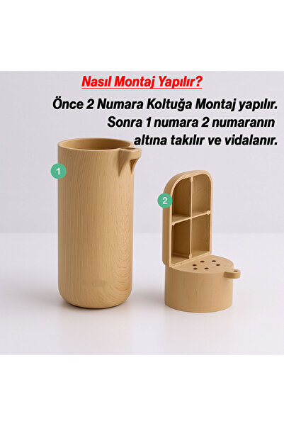 Badem10 Bohemian 4Pcs Beech Beige Color Hard Plastic Leg 15cm Furniture Single Sofa Armchair Base Heightening Foot