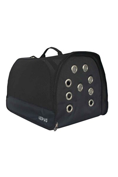 Lepus Mesh Bag Kedi Köpek Taşıma Çantası Siyah
