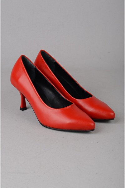 SEÇ KUNDURA Seç 224 genuine leather stiletto shoe (7cm) red