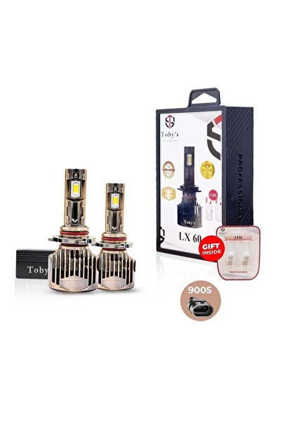 TOBYS LX60 قطعتين من مصابيح LED للسيارات 60 وات/القطعة 6000 لومن 6500 كلفن