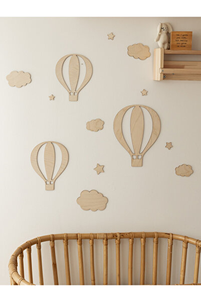 My Kids Room مجموعة بالونات طائرة مزخرفة على شكل سحابة من بوهيم، إكسسوارات غر...