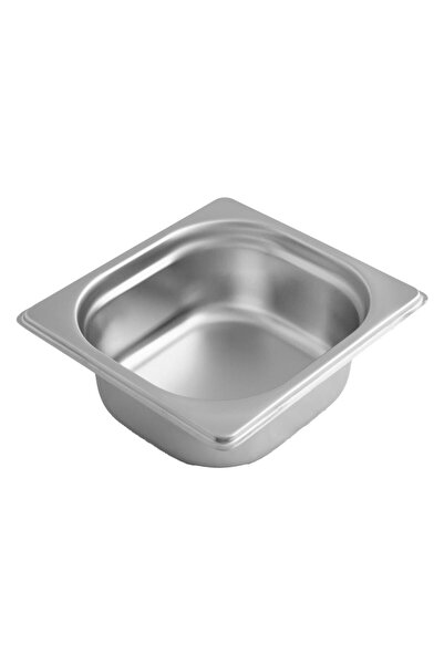 Kayalar Gastronom Küvet Paslanmaz Çelik GN 1/6*65 mm ( 17,6 * 16,2 cm ) Derin...