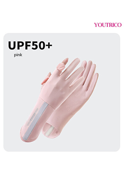 Youtrico SPF50 Sun Protection Gloves Summer Cycling Fingerless Gloves for Dri...