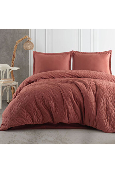 Talis Bed Linen and Blanket 1 Person Atana V5 Brick (100% Cotton)