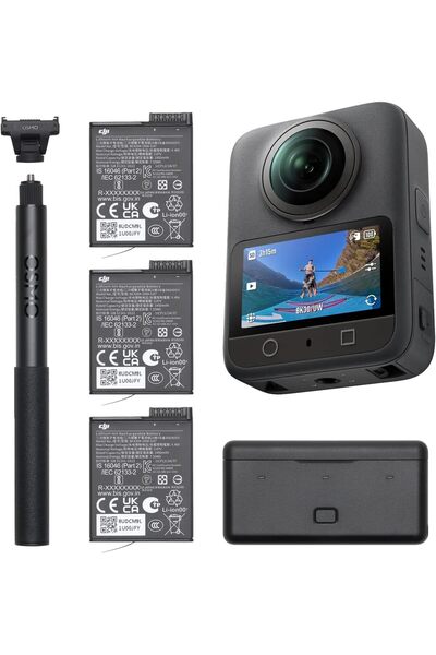DJI Osmo 360 Adventure Combo - Waterproof 8K 360° Action Camera, 1-Inch Sensor, 128GB