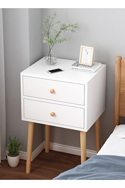 VariFurnx طاولة بجانب السرير بمقاس 45*35*60 سم مع درج، طاولة بجانب السرير، طا...